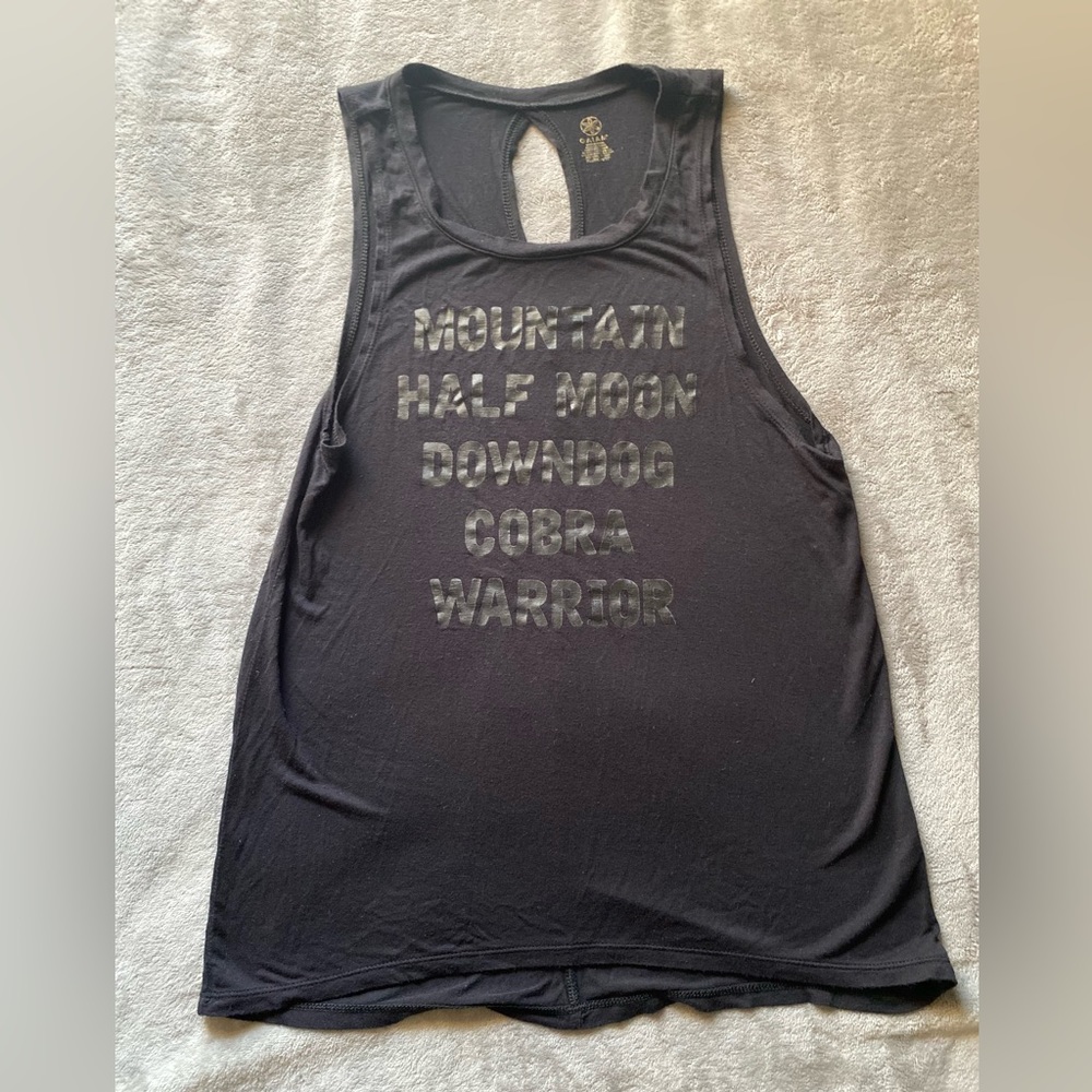 GAIAM, Extra small, Black, Racer back, Yoga, Tank top